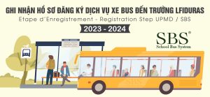 ETAPE D’ENREGISTREMENT – REGISTRATION STEP UPMD / SBS 2023 – 2024