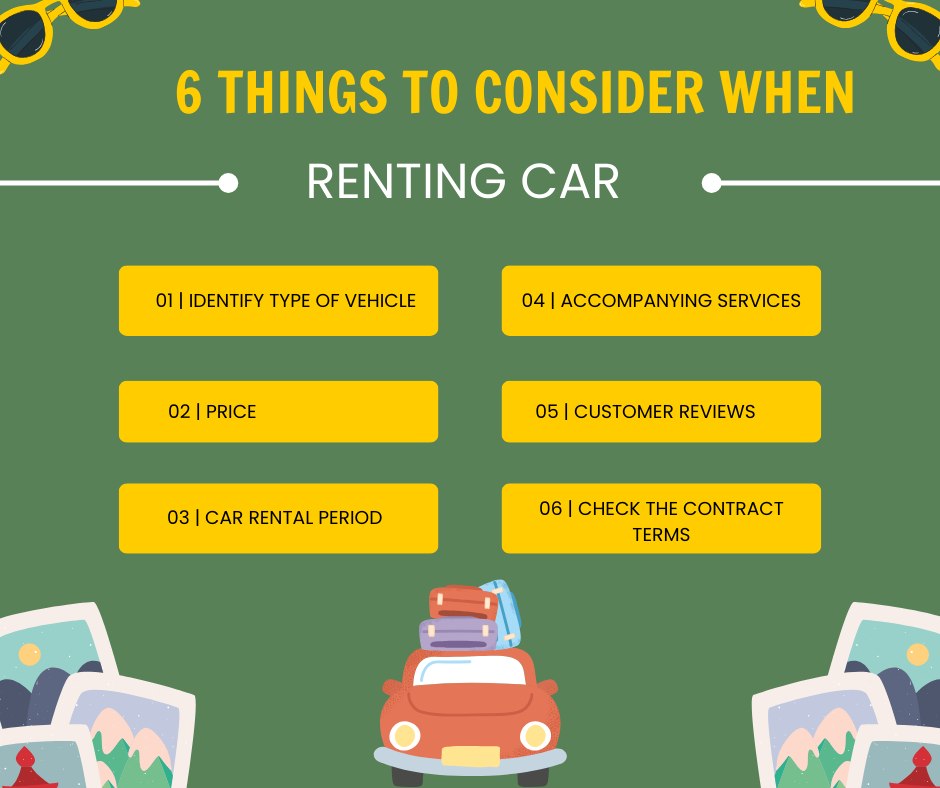 06 THINGS TO CONSIDER IF RENTING CAR SERVICE