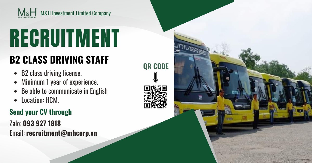 B2 Class Driving Staff - SBS Recruitment